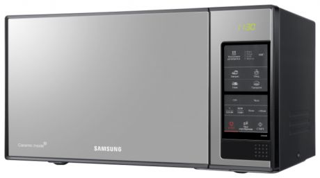 Микроволновая печь Samsung ME83XR мощность 850Вт, объем 23л, внутреннее покрытие- биокерамическая эмаль, цвет- черный
