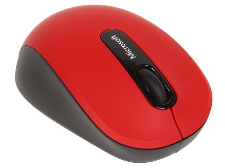 (PN7-00014) Мышь Microsoft Mobile 3600 красный/черный оптическая (1000dpi) беспроводная BT (2but)