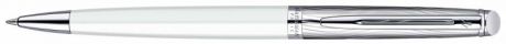 Шариковая ручка Waterman Hemisphere Deluxe чернила синие корпус бело-серебристый S0921310