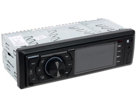 Автомагнитола Soundmax SM-CCR3082M USB MP3 FM RDS SD MMC 1DIN 4x50Вт черный