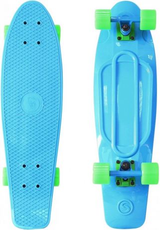 Скейтборд Y-SCOO Big Fishskateboard Print 27" RT винил 68,6х19 с сумкой BLUE/green 402-B