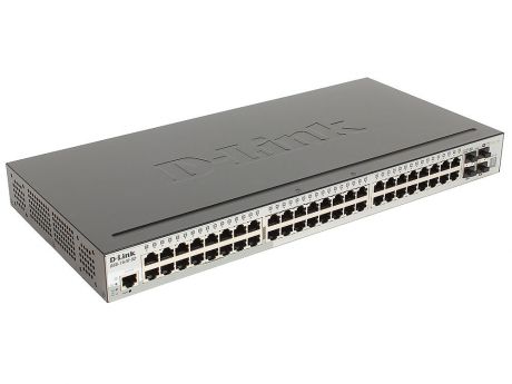 Коммутатор D-Link DGS-1510-52/A1A Управляемый стекируемый коммутатор SmartPro с 48 портами 10/100/1000Base-T, 2 портами 1000Base-X SFP и 2 портами 10G