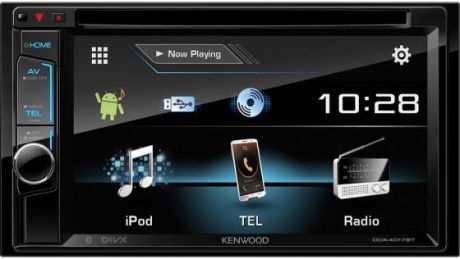 Автомагнитола Kenwood DDX-4017BTR 6.2" USB MP3 DVD CD FM 2DIN 4x50Вт черный
