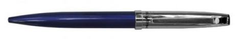 Ручка шариковая Silwerhof Prototyp корпус синий серебристый чернила синие + коробка 025019