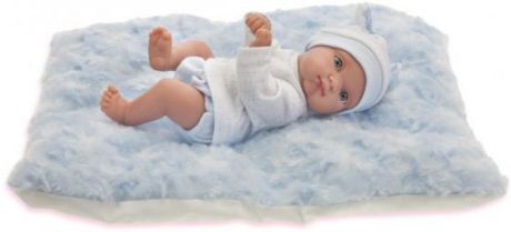 Кукла Munecas Antonio Juan Пепито мальчик, на голубом одеялке, 21 см 3903B