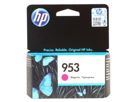 Картридж HP F6U13AE №953 для МФУ HP OfficeJet 8710/8715/8720/8725/8730/7740, принтер 8210/8218. Пурпурный. 700 страниц.