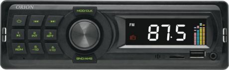 Автомагнитола Orion DHO-1851U USB MP3 FM 1DIN 4x40Вт черный