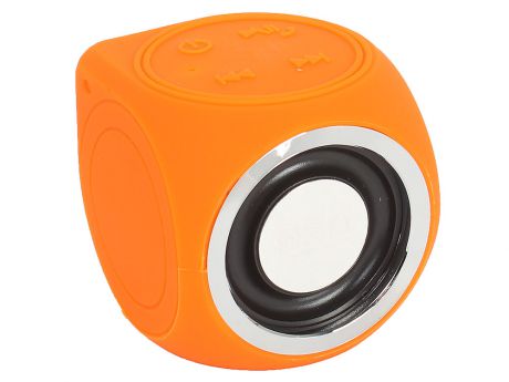 Портативная колонка CW Cubic Box, Orange (138251) (3 Вт, 150 - 20 000 Гц, Bluetooth, USB, батарея)