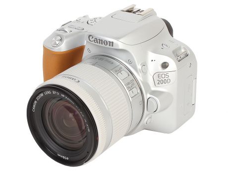 Фотоаппарат Canon EOS 200D KIT Silver (зеркальный, 24,2Mp, EF18-55 IS STM, 3", SDHC)