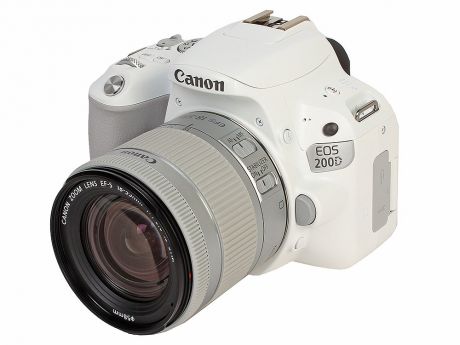 Фотоаппарат Canon EOS 200D KIT White (зеркальный, 24,2Mp, EF18-55 IS STM, 3", SDHC)