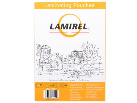Плёнка для ламинирования Lamirel А5 (LA-7865701) 154х216 мм, 75 мкм, глянцевая,100 шт.
