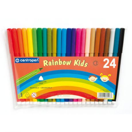 Набор фломастеров Centropen RAINBOW KIDS 24 шт разноцветный 7550/24 7550/24