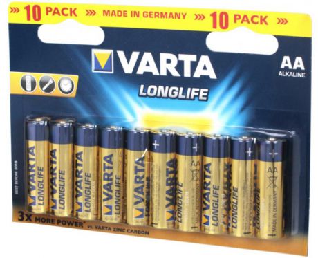 Батарейки Varta Longlife AA 12 шт