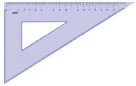 Треугольник СТАММ ТК49 18 см, тонированный, серый