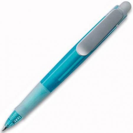 Ручка шариковая UNIVERSAL PROMOTION SNOWBOARD Silver Fluo, голубой корпус 30717/Г