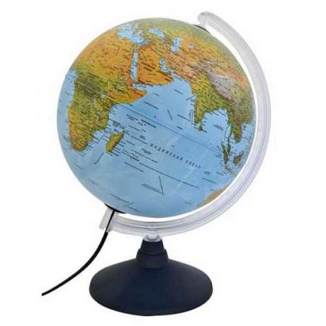 Глобус ELITE с двойной картой, диаметр 30 см, новая карта, подсветка, пласт подставка и меридиан