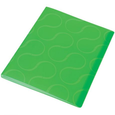 Папка с файлами OMEGA, 20 файлов, цвет зеленый, материал полипропилен, плотность 450 мкр