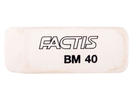 Ластик FACTIS мягкий скошенный, из натурального каучука, размер 52,5х19,5х8,5 мм