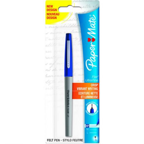 Ручка с волоконным пишущим узлом Flair UF, синий, цвет чернил синий, 1 шт. в блистере
