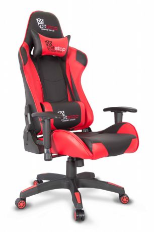 Кресло игровое COLLEGE CLG-801LXH (XH-8062) Черный/красный,пластиковая крестовина,твердые подлокотники, высота спинки 84см,см 68*76*136