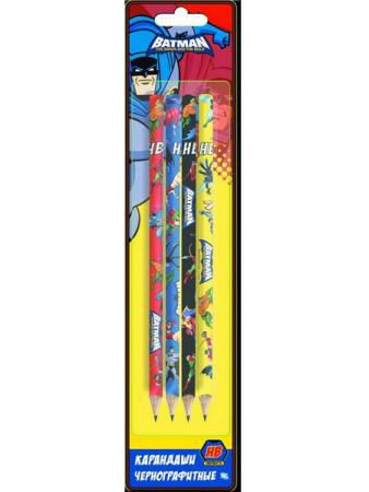 Набор графитовых карандашей Action! Бэтмен:отважный и смелый 4 шт BA-ALP115/4