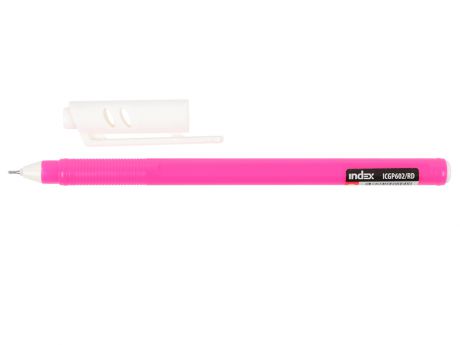 Гелевая ручка Index Colourplay пластиковый корпус, масляные чернила, 0,6мм, красная ICGP602/RD