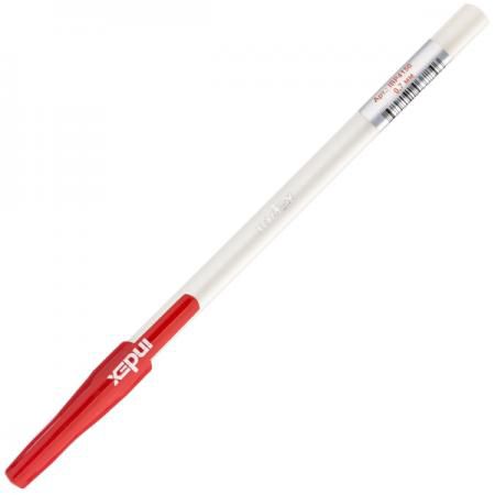 Шариковая ручка Index непрозрачный трехгранный корпус, красные масляные чернила, 0,7 мм IBP4150/RD