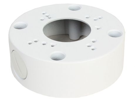 Распределительная коробка SAB-5X/68 для монтажа AHD/IP камер Orient серий 58/68/955, ?145мм x 54мм, влагозащищенная, 2 гермоввода, алюминий, цвет белы