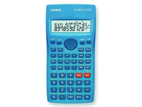 Калькулятор Casio FX-82SXPLUS питание от батареи 12 разряда научный 177 функций синий