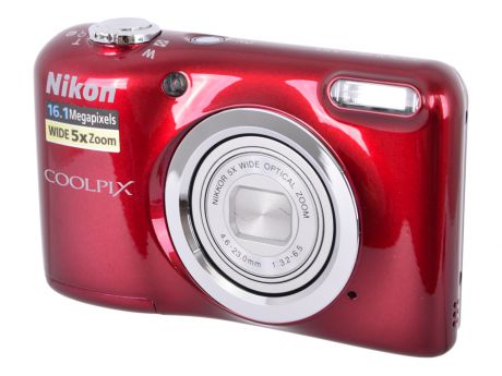 Фотоаппарат Nikon Coolpix A10 Red (16Mp, 5x zoom, SD, USB, 2.7")