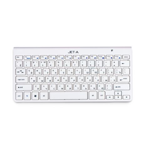 Клавиатура беспроводная ультракомпактная Jet.A SlimLine K9 W White с USB-интерфейсом
