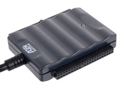 Адаптер-переходник AgeStar USB 2.0 - 1.8"/2.5"/3.5"/5.25" IUBCP черный + внешний блок питания
