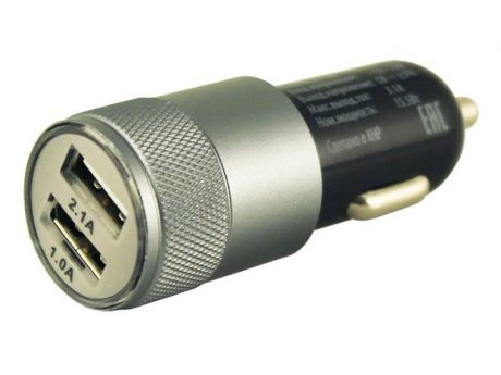 Автомобильное зарядное устройство Buro TJ-189 2.1/1А 2х USB черный