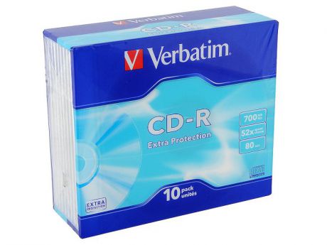 CD-R Verbatim 700Mb 52x SlimCase 10шт