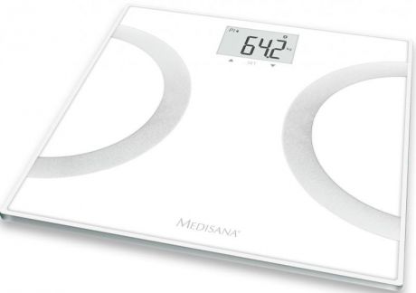 Весы напольные Medisana BS 445 Connect белый чёрный голубой