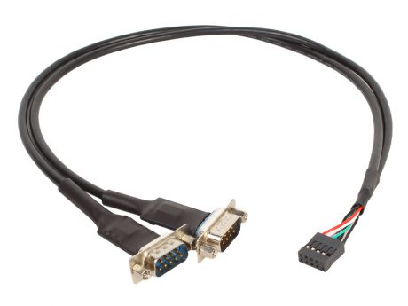 Кабель-адаптер ORIENT UMB-2S, кабель-адаптер для подключение к мат.плате, USB (8pin) - 2xRS232 DB9M