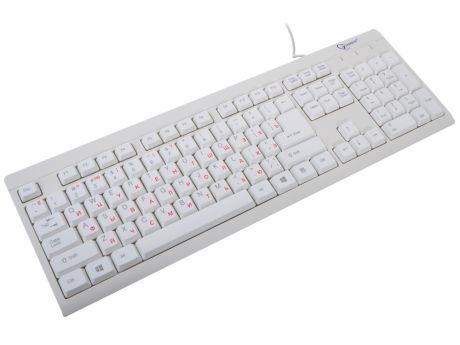 Клавиатура Gembird KB-8300-R PS/2, белая