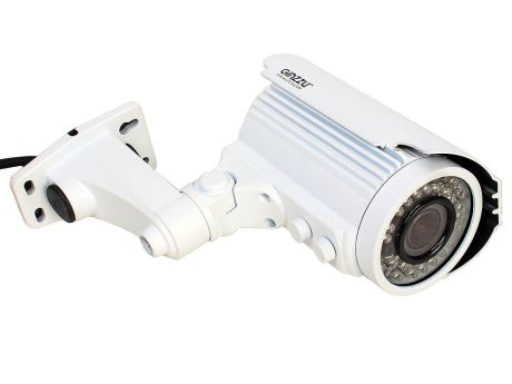 Камера Видеонаблюдения GINZZU HAB-20V1P уличная камера 2 в 1 (AHD, CVBS) вариофокальная 2.0Mp (2.8-12мм, 1/2.7"" PAS5220 Сенсор, ИК подстветка до 40м,