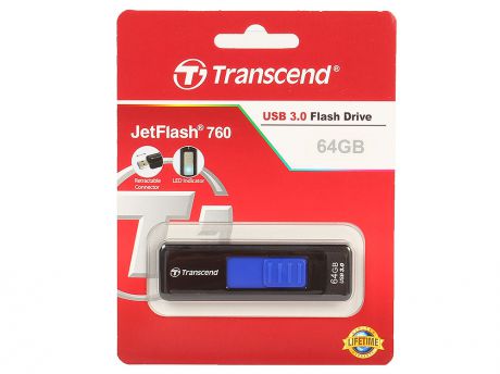 Внешний накопитель 64GB USB Drive (USB 3.0) Transcend 760 (TS64GJF760)