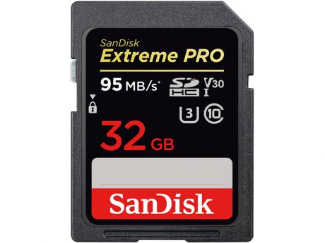 Карта памяти SanDisk 32GB Extreme PRO SDHC UHS-I Class 10 SDSDXXG-032G-GN4IN