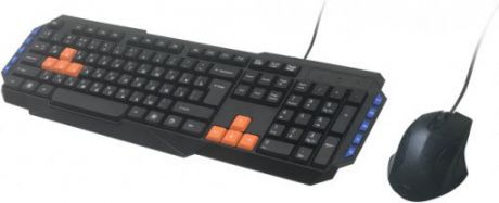 Комплект RITMIX RKC-055 Black USB Клавиатура: 104+10 клавишь; мышь: 1000 DPI, 2 кнопки + колесо