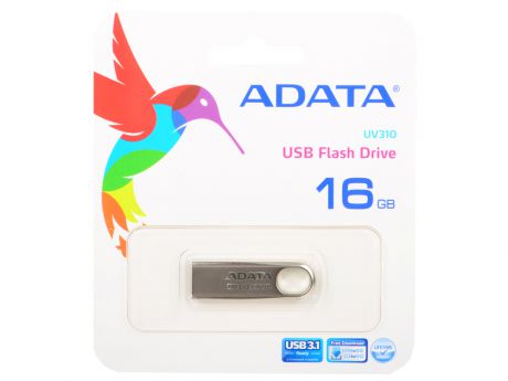 Флешка USB 16Gb A-Data UV310 USB 3.0 AUV310-16G-RGD золотистый