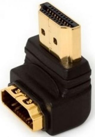 Переходник HDMI- HDMI 5bites позолоченные контакты г-образный HA1005