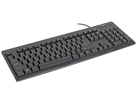 Клавиатура Gembird KB-8300-BL-R, PS/2, черная