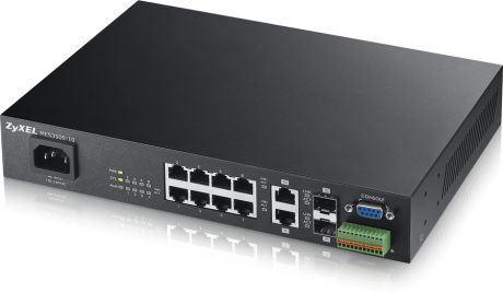 Коммутатор Zyxel MES3500-10 8-портовый управляемый коммутатор L2+ Metro Fast Ethernet с 2 портами Gigabit Ethernet совмещенными с SFP-слотами