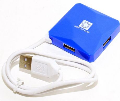 Концентратор USB 5bites HB24-202BL 4 порта USB2.0 синий