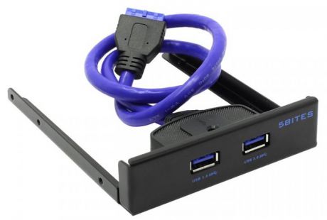 Концентратор USB 3.0 5bites FP184A 2 х USB 3.0 черный