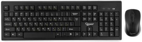 Комплект клавиатура + мышь беспров. Gembird KBS-8002, 2.4ГГц, черн, 104кл+3кн, 1000DPI