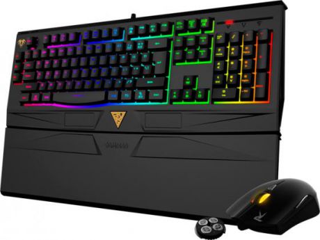 Комплект Gamdias клавиатура ARES 7 Color + мышь Ourea FPS черный USB