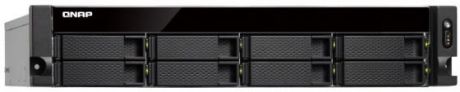 SMB QNAP TS-853BU-RP-4G NAS 8 HDD trays, rackmount, 2 PSU. 4-core Intel Celeron J3455 1,5 GHz (up to